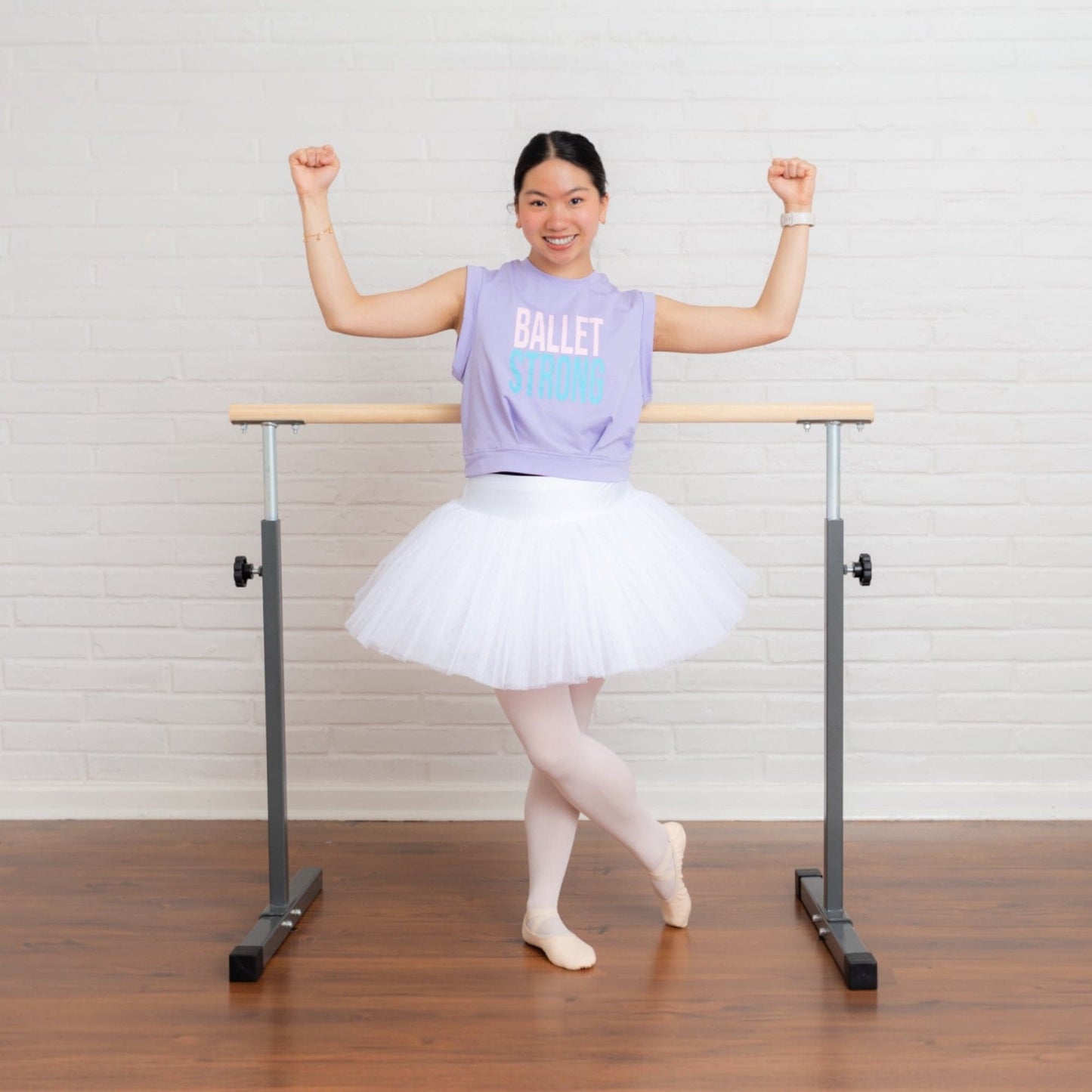 BALLET STRONG Crop Tank Top - Fudge Dance Apparelwomen's tops