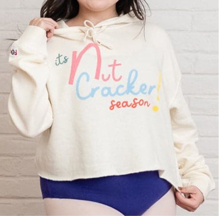 IT'S NUTCRACKER SEASON! Lightweight Crop Hoodie - Fudge Dance Apparelhoodies
