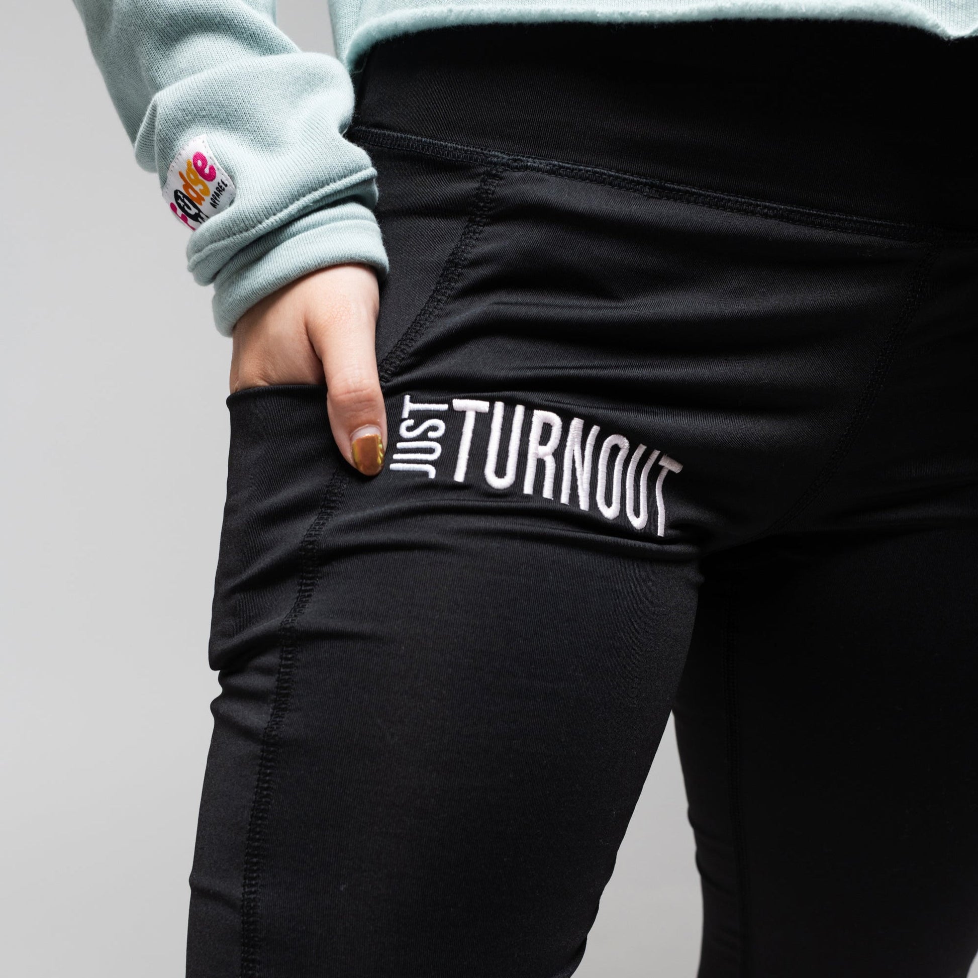 JUST TURNOUT Performance Leggings - BLACK - Fudge Dance Apparelleggings