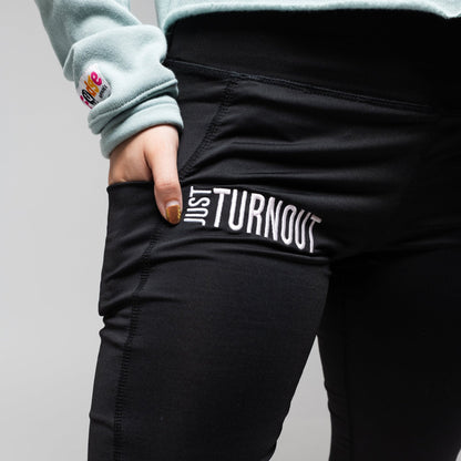 JUST TURNOUT Performance Leggings - BLACK - Fudge Dance Apparelleggings
