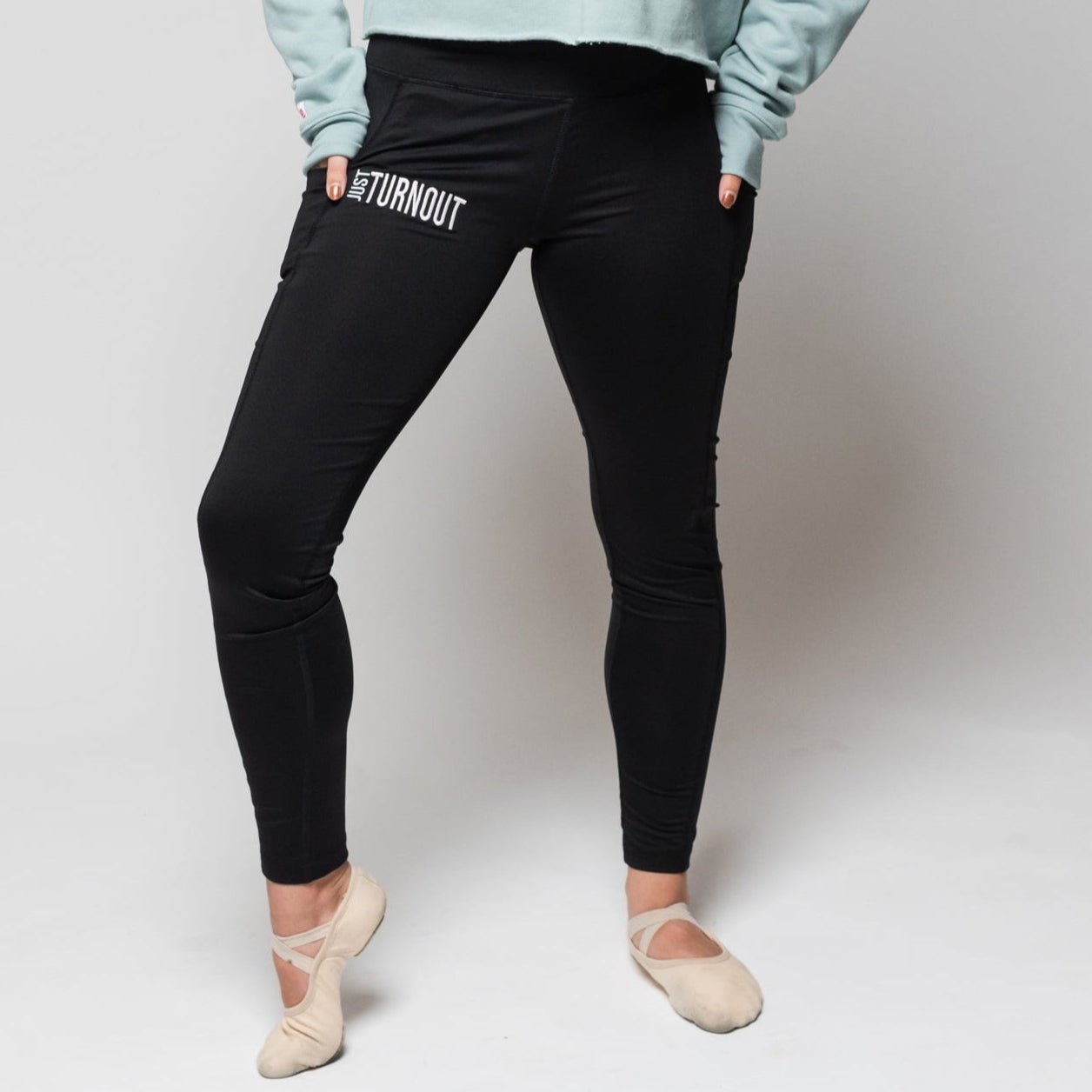 JUST TURNOUT Performance Leggings - BLACK - Fudge Dance Apparelleggings