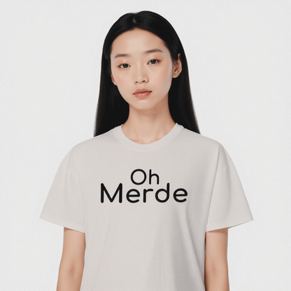 "Oh Merde" Boxy Tee - Fudge Dance Appareltshirt