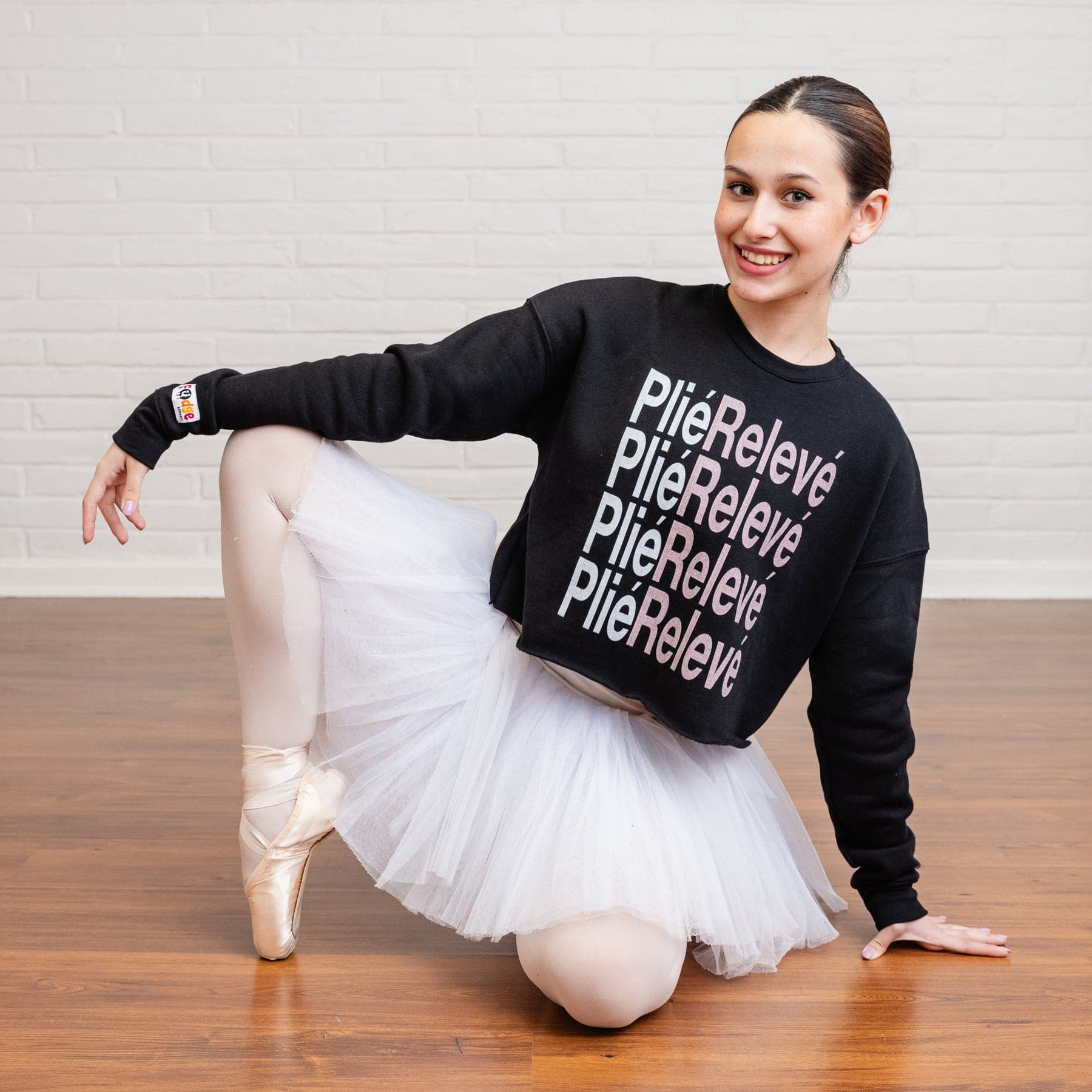 Plié Relevé Crop Crew Fleece - Fudge Dance ApparelWomens sweatshirts