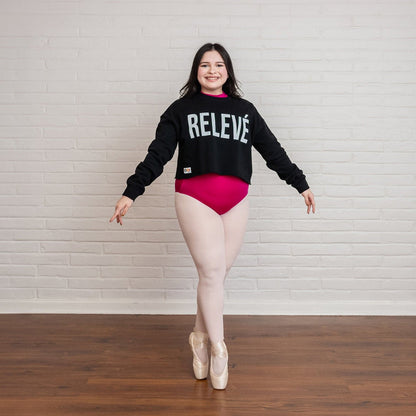 RELEVE Lightweight Cropped Crew - Fudge Dance ApparelWomens sweatshirts